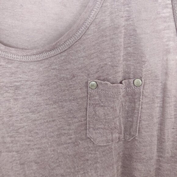 Cynthia Rowley Women's 100% Linen Tunic Tank Top Size Medium Rose Pink Summer - Picture 2 of 10